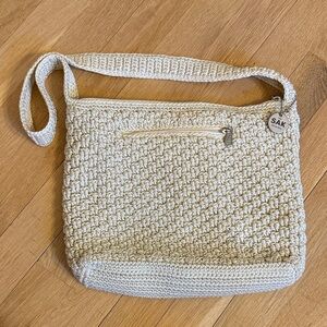 The Sak Beige Crochet Shoulder Bag